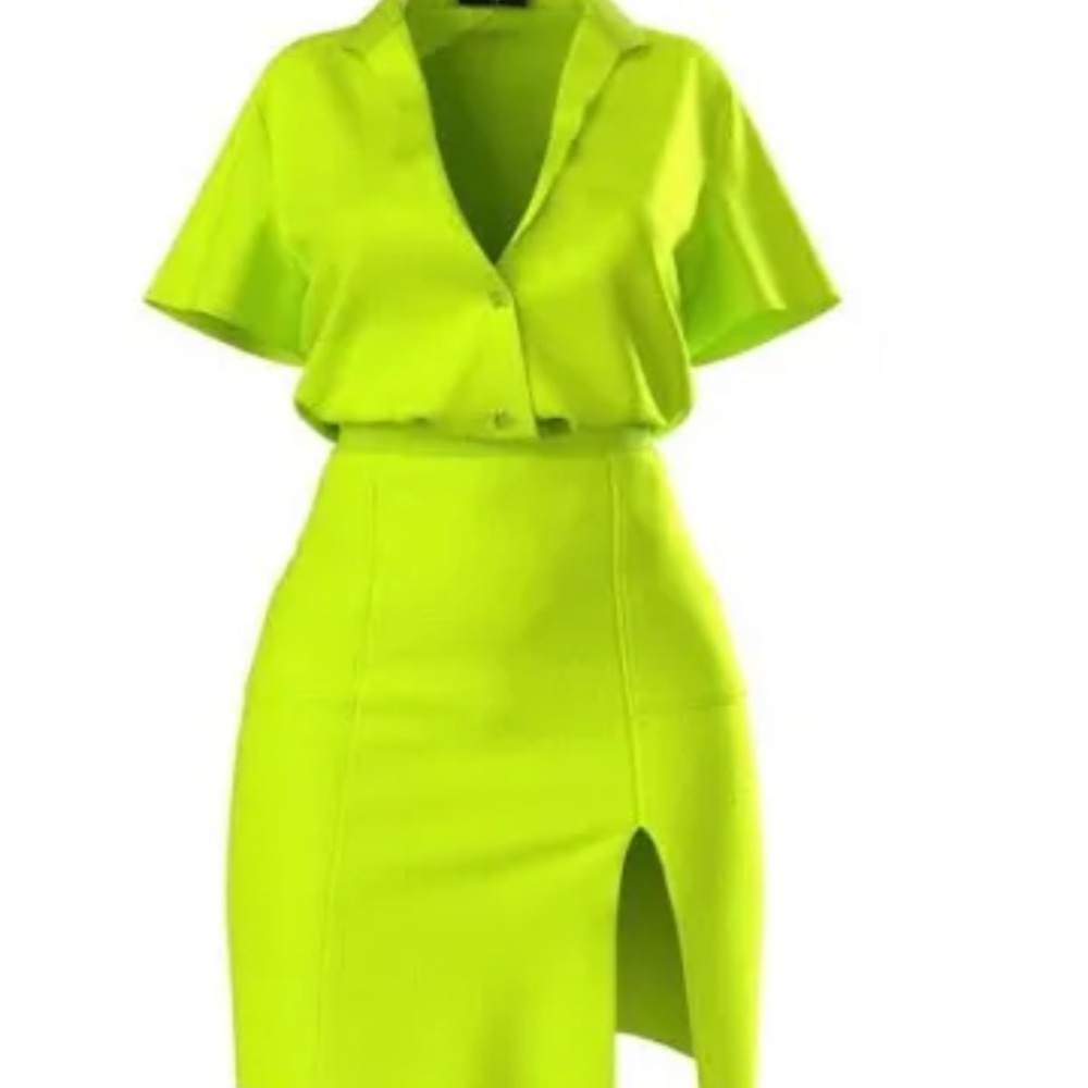 Lime Robyn two-piece set